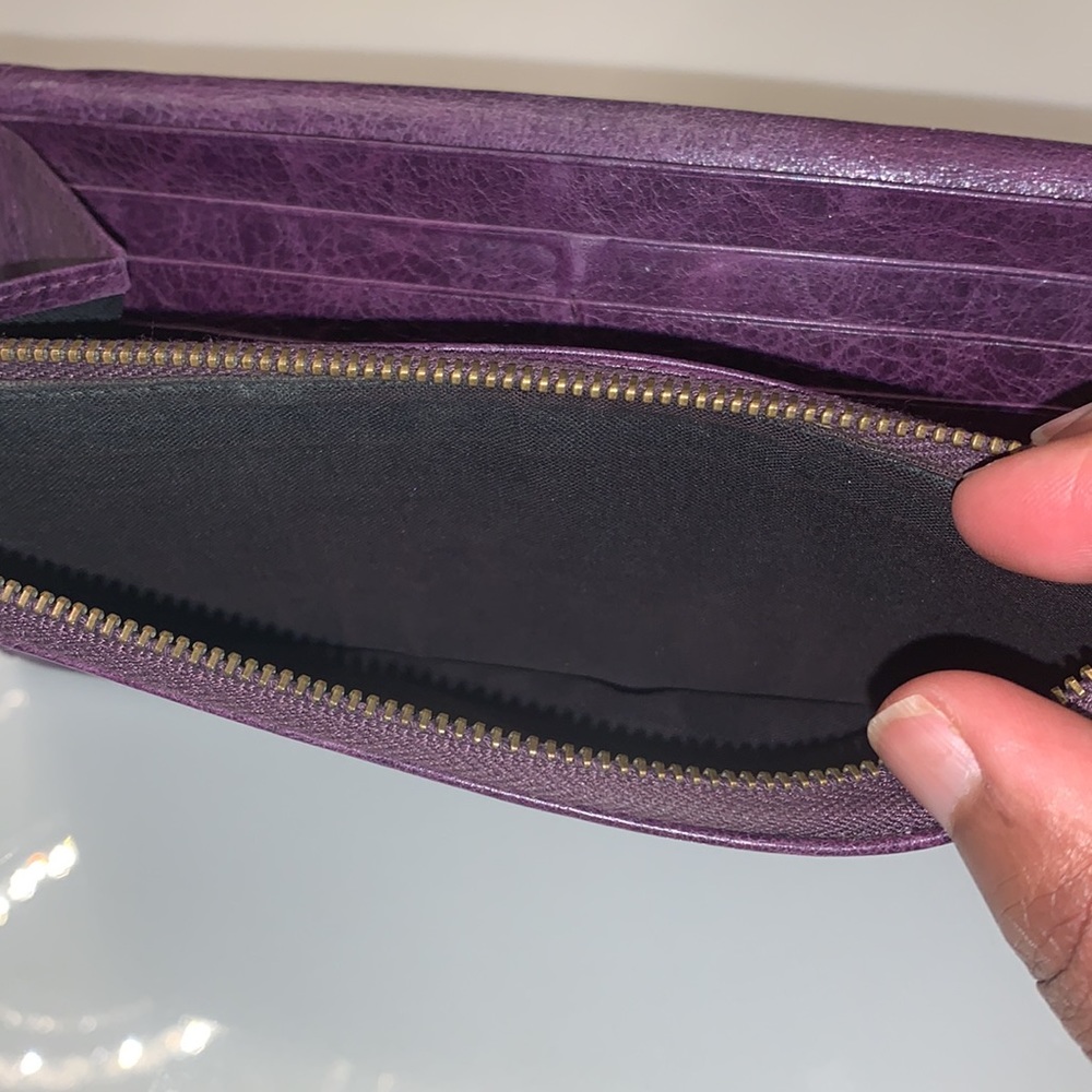 Balenciaga purple city wallet - Picture 9 of 15